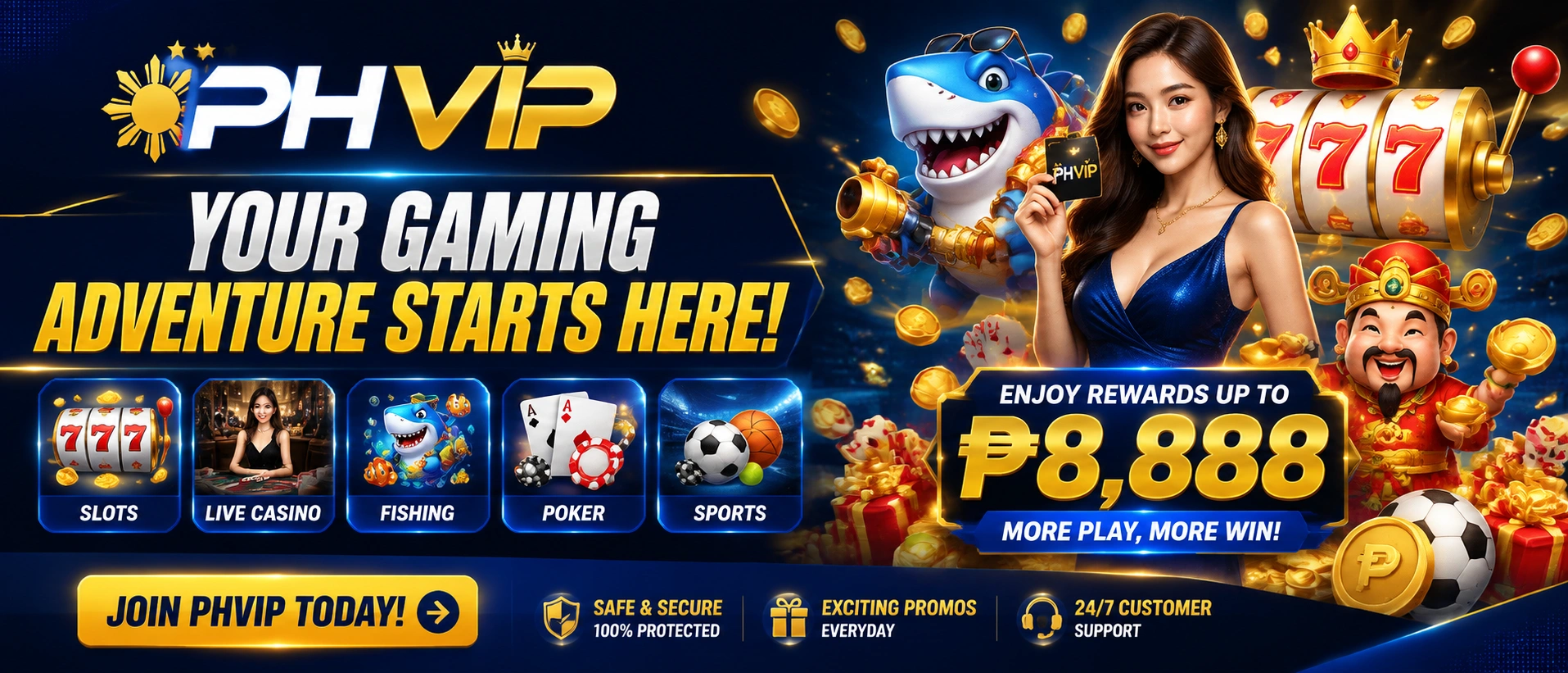 phvip.cyou Philippines gaming homepage visual