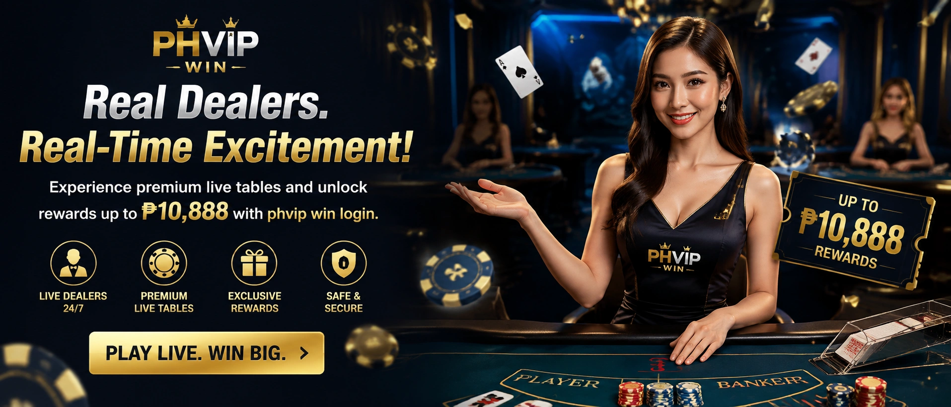 Live casino visual from PHVIP