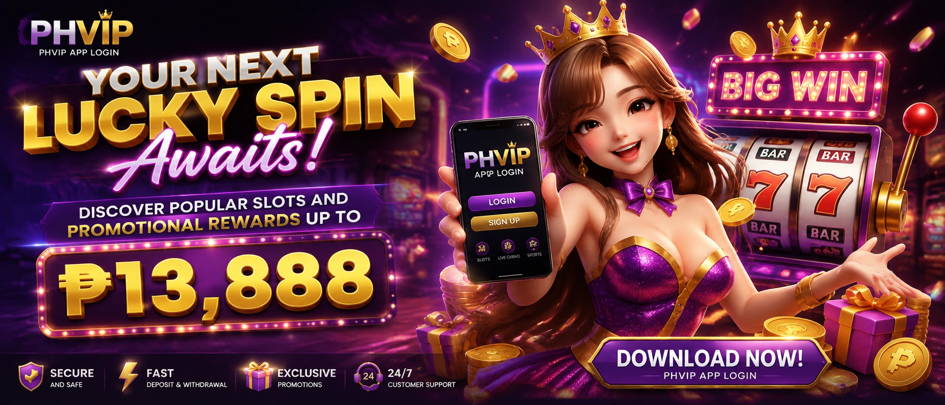 PHVIP popular slots visual