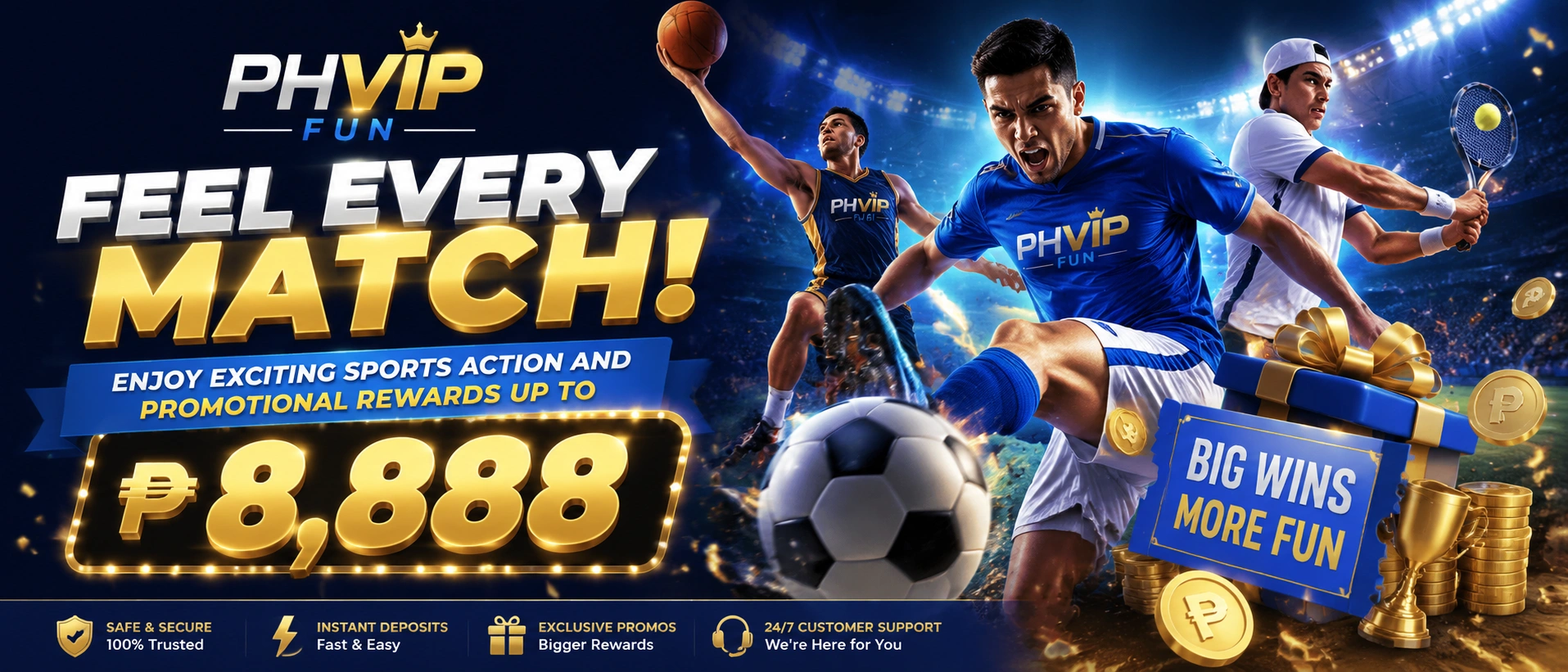 Sports betting hub visual for PHVIP